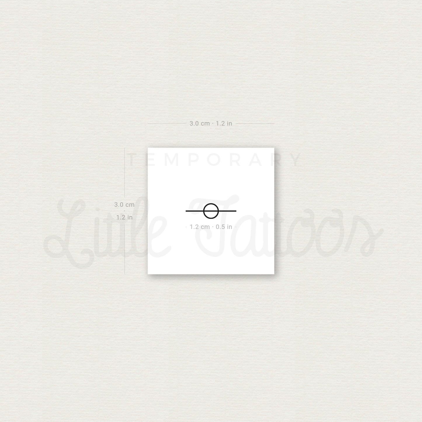 Saturn Temporary Tattoo - Set of 3