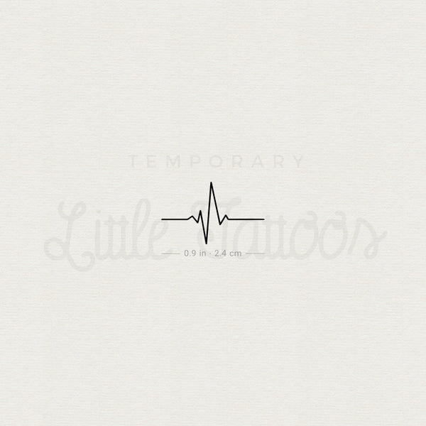 Heartbeat Temporary Tattoo - Set of 3