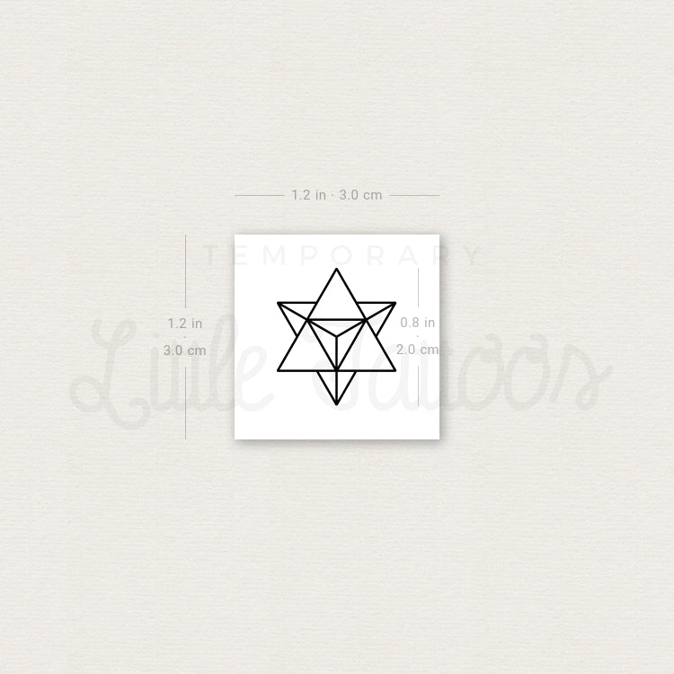 Merkaba Temporary Tattoo (Set of 3)