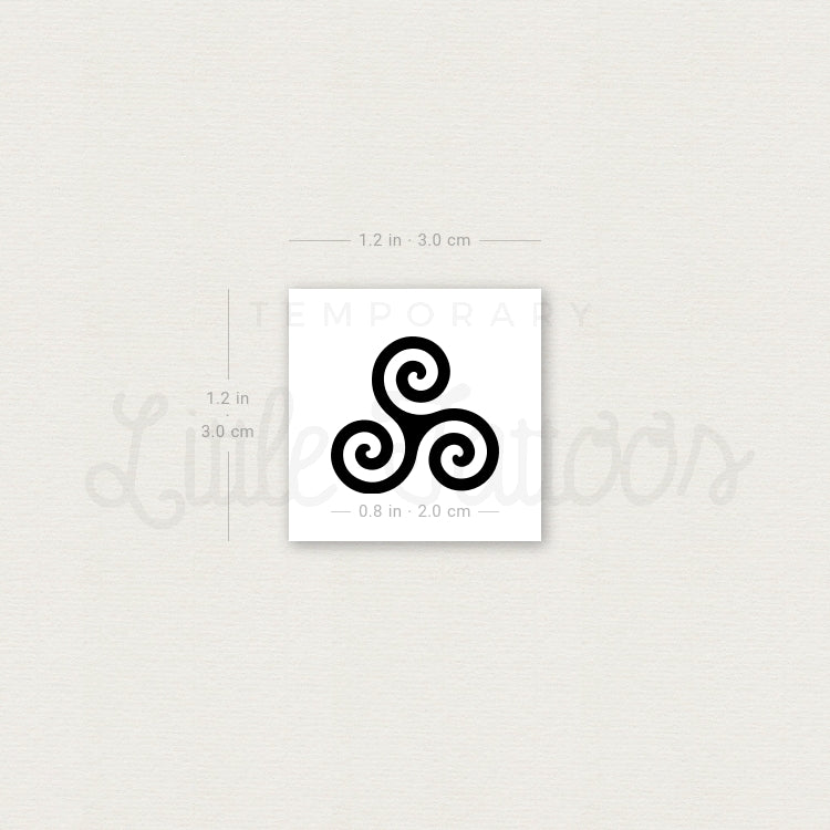 Triskele Temporary Tattoo (Set of 3)