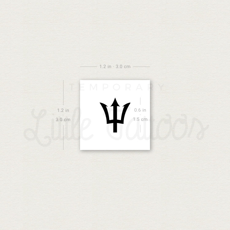 Trident Temporary Tattoo (Set of 3)