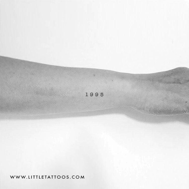 1995 Birth Year Temporary Tattoo - Set of 3