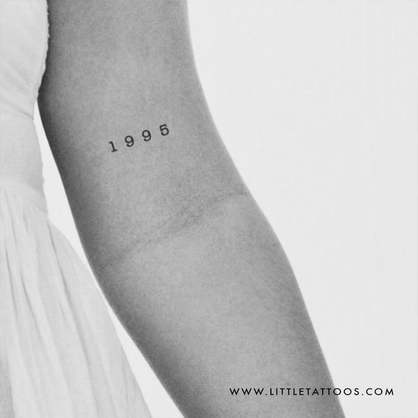 1995 Birth Year Temporary Tattoo - Set of 3