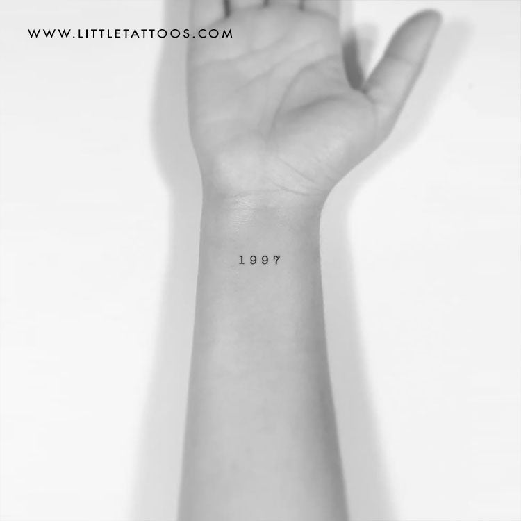 1997 Birth Year Temporary Tattoo - Set of 3