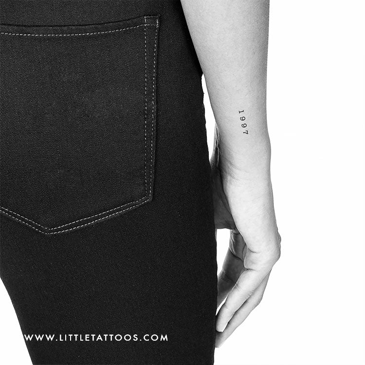 1997 Birth Year Temporary Tattoo - Set of 3