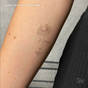 A Dreaming Daisy by Jakenowicz Temporary Tattoo - Set of 3