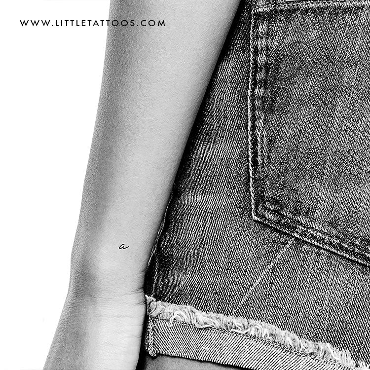 A Handwritten Letter Temporary Tattoo - Set of 3