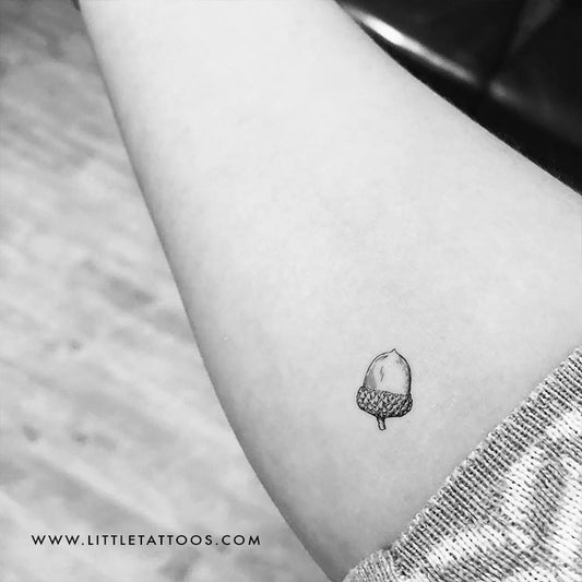Acorn Temporary Tattoo - Set of 3