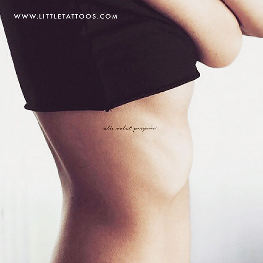 Alis Volat Propriis Temporary Tattoo - Set of 3