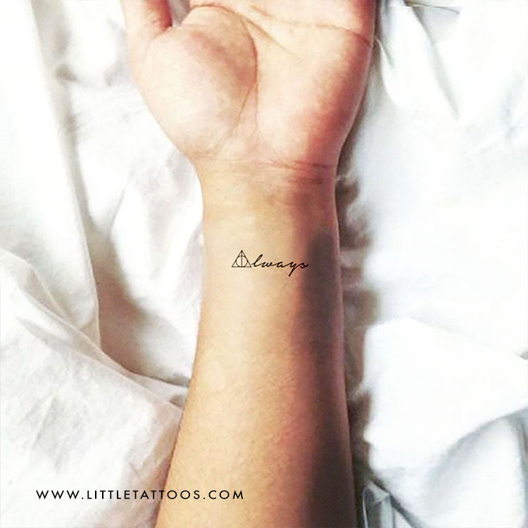 Always + Deathly Hallows Temporary Tattoo - Set of 3