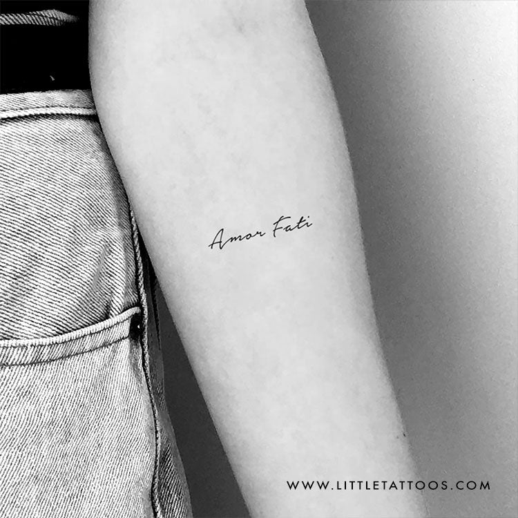 Amor Fati Temporary Tattoo - Set of 3
