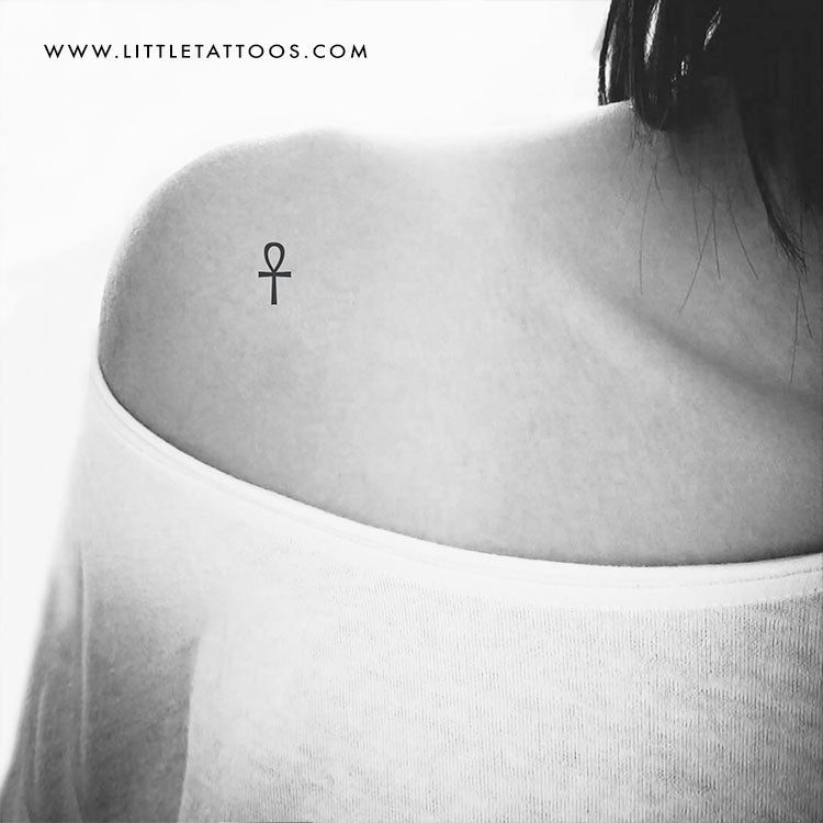 Tatuaje temporal de Ankh - Juego de 3