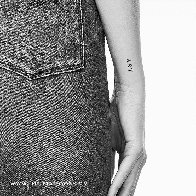 Tatuaje temporal 'ART' - Juego de 3