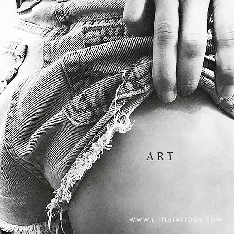 Tatuaje temporal 'ART' - Juego de 3