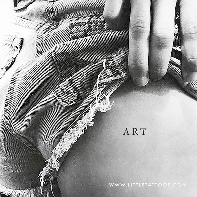 'ART' Temporary Tattoo - Set of 3