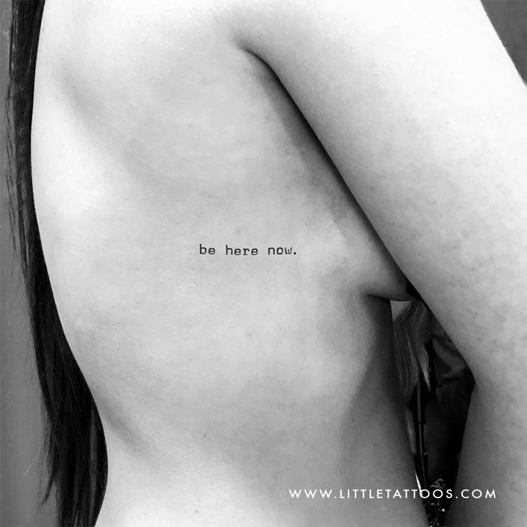 Be Here Now Temporary Tattoo - Set of 3