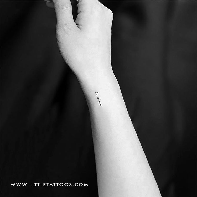 Tatuaje temporal "Sé amable" - Juego de 3