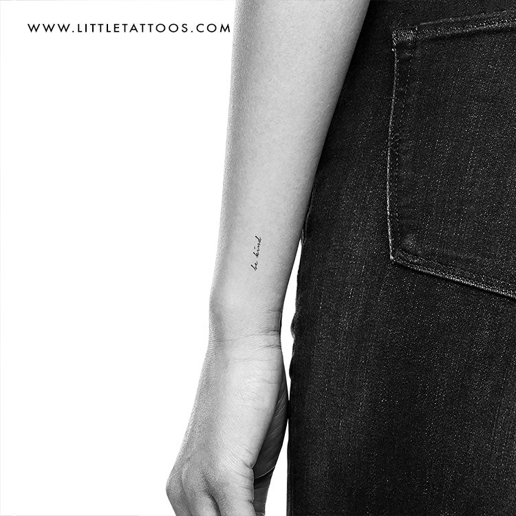 Tatuaje temporal "Sé amable" - Juego de 3