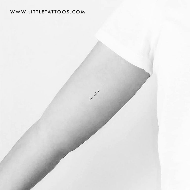 Tatuaje temporal "Be Nice" - Juego de 3