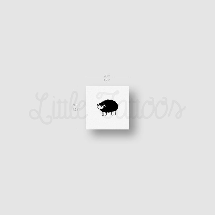 Black Sheep Temporary Tattoo - Set of 3