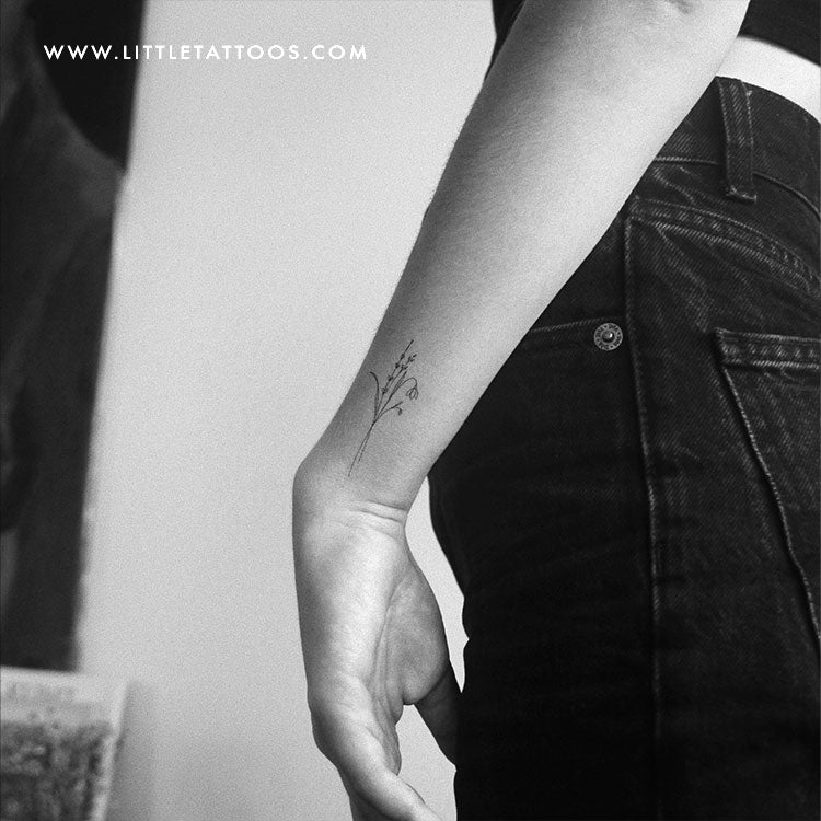 Flower Bouquet Nº3 Temporary Tattoo by Harmlessberry - Set of 3