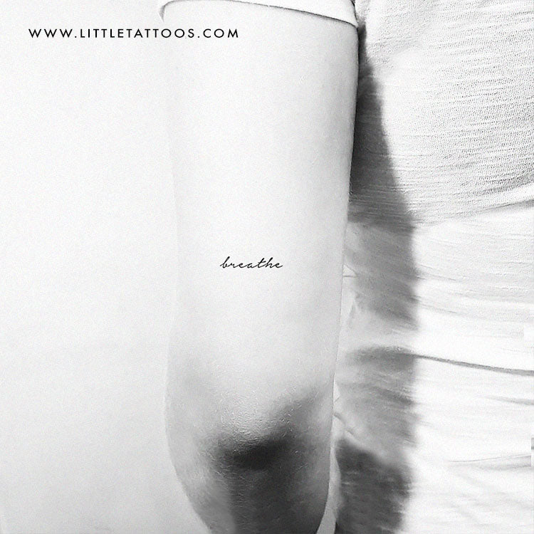 'Breathe' Temporary Tattoo - Set of 3
