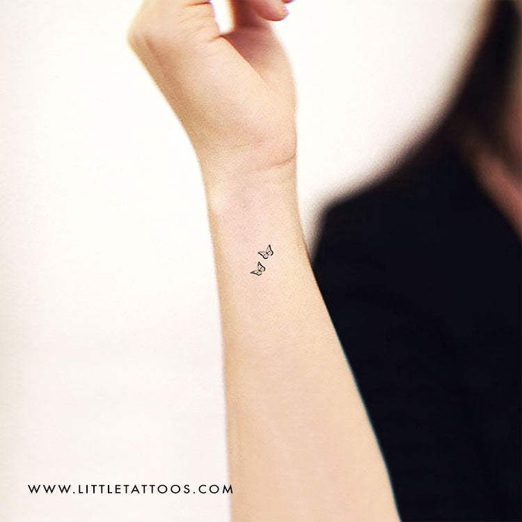 Butterfly Couple Temporary Tattoo - Set of 3
