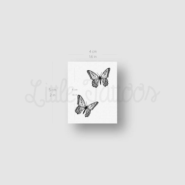Butterfly Lovers Temporary Tattoo - Set of 3