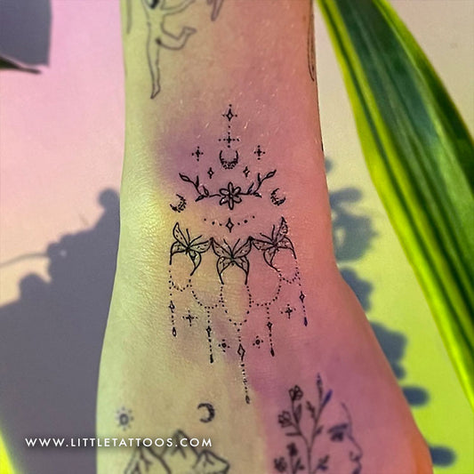 Butterfly Wristband Temporary Tattoo by Tukoi - Set of 3