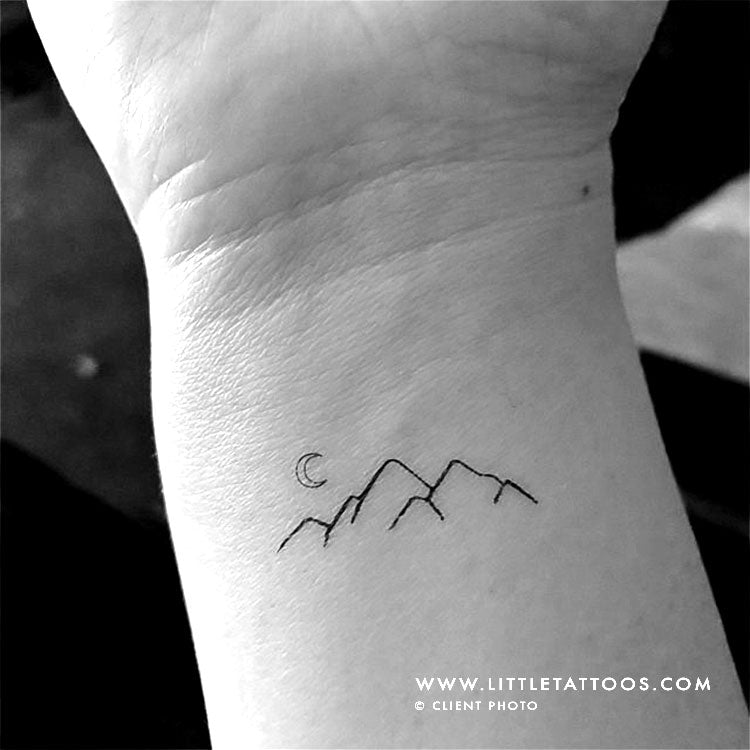 Mountain Temporary Tattoo - Set of 3