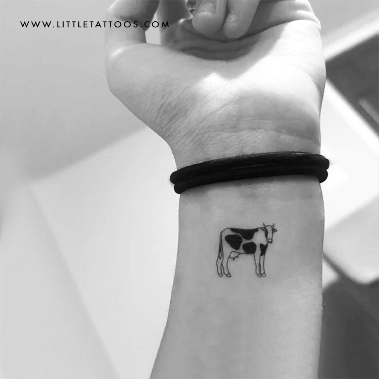 Cow Temporary Tattoo - Set of 3