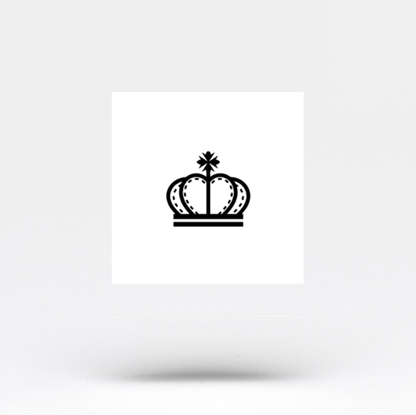 King Crown Temporary Tattoo - Set of 3
