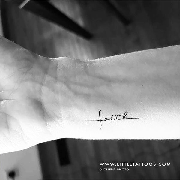 Faith Cross Temporary Tattoo - Set of 3