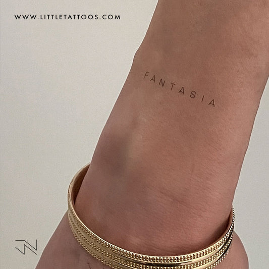 'Fantasia' by Jakenowicz Temporary Tattoo - Set of 3