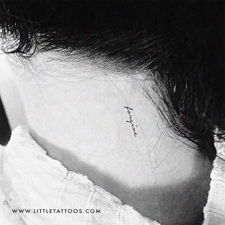 Tatuaje temporal "Perdona" - Juego de 3
