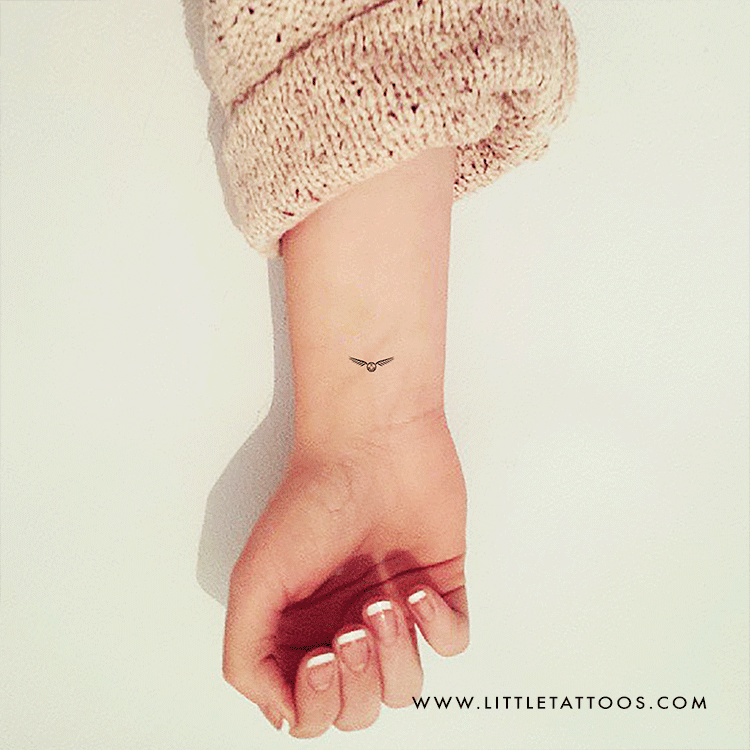 Golden Snitch Temporary Tattoo - Set of 3