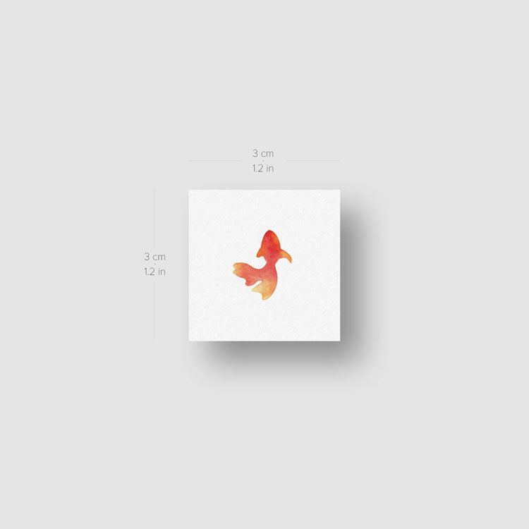 Goldfish Temporary Tattoo by Zihee - Set of 3