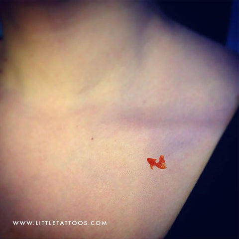 Goldfish Temporary Tattoo by Zihee - Set of 3