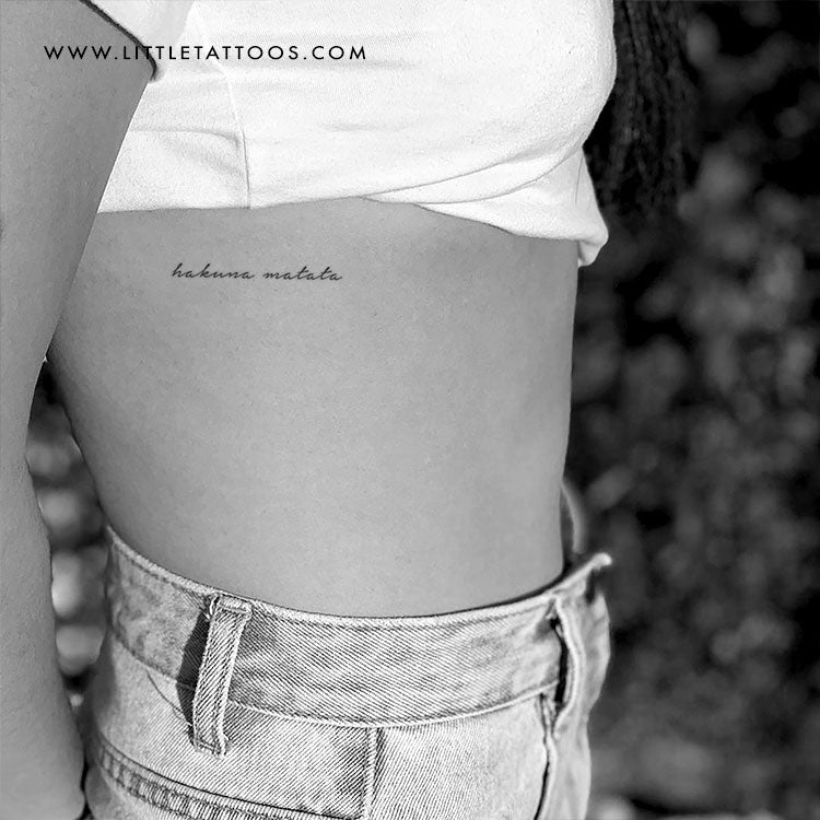 Hakuna Matata Temporary Tattoo - Set of 3
