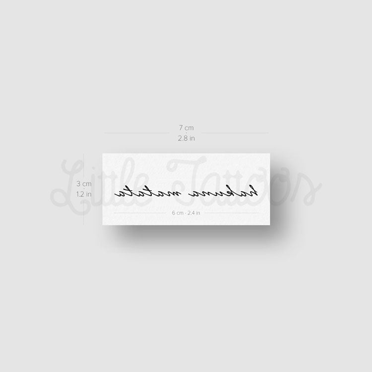 Hakuna Matata Temporary Tattoo - Set of 3