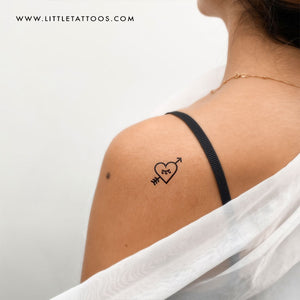 heart and arrow tattoo designs