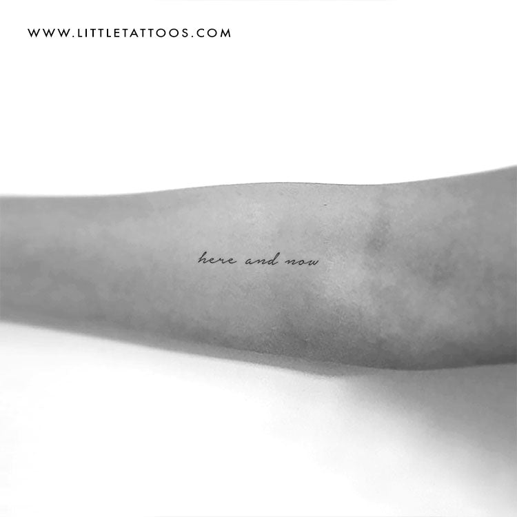 Here And Now Temporary Tattoo - Set of 3