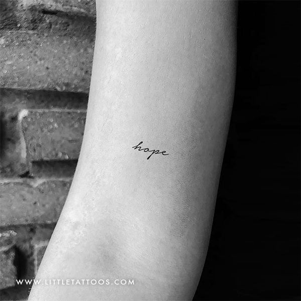 'Hope' Temporary Tattoo - Set of 3