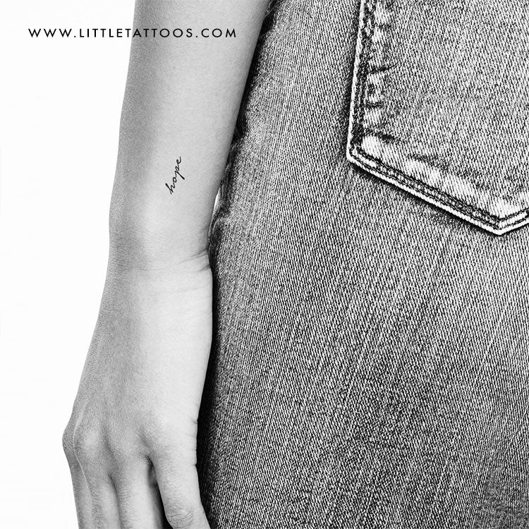 'Hope' Temporary Tattoo - Set of 3
