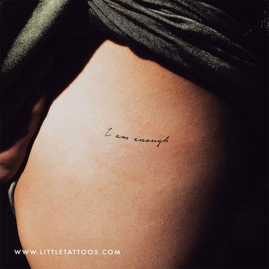I Am Enough Temporary Tattoo - Set of 3