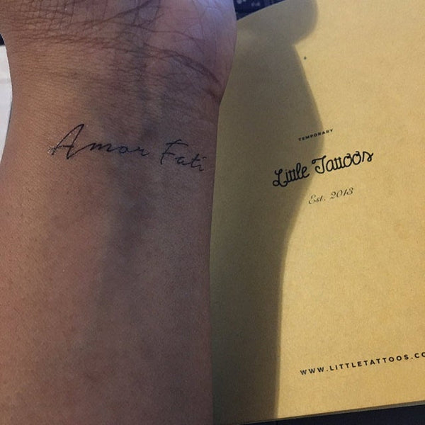Amor Fati Temporary Tattoo - Set of 3