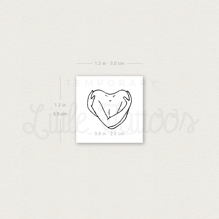 Love Myself Symbol Temporary Tattoo - Set of 3