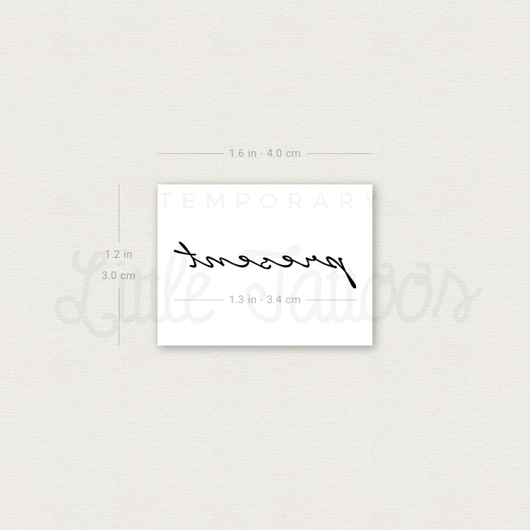 Present Temporary Tattoo - Set of 3