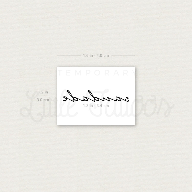 Saudade Temporary Tattoo - Set of 3