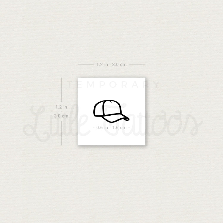 Trucker Cap Temporary Tattoo - Set of 3